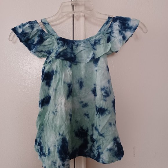 NEW Splendid Girl's Light Green Ruffle Top- size 5-6 - Picture 1 of 4